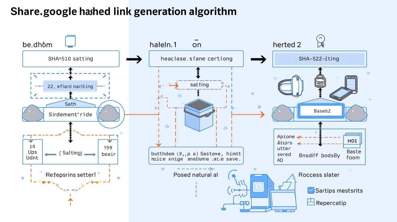 Алгоритм создания хэшированных ссылок share.google